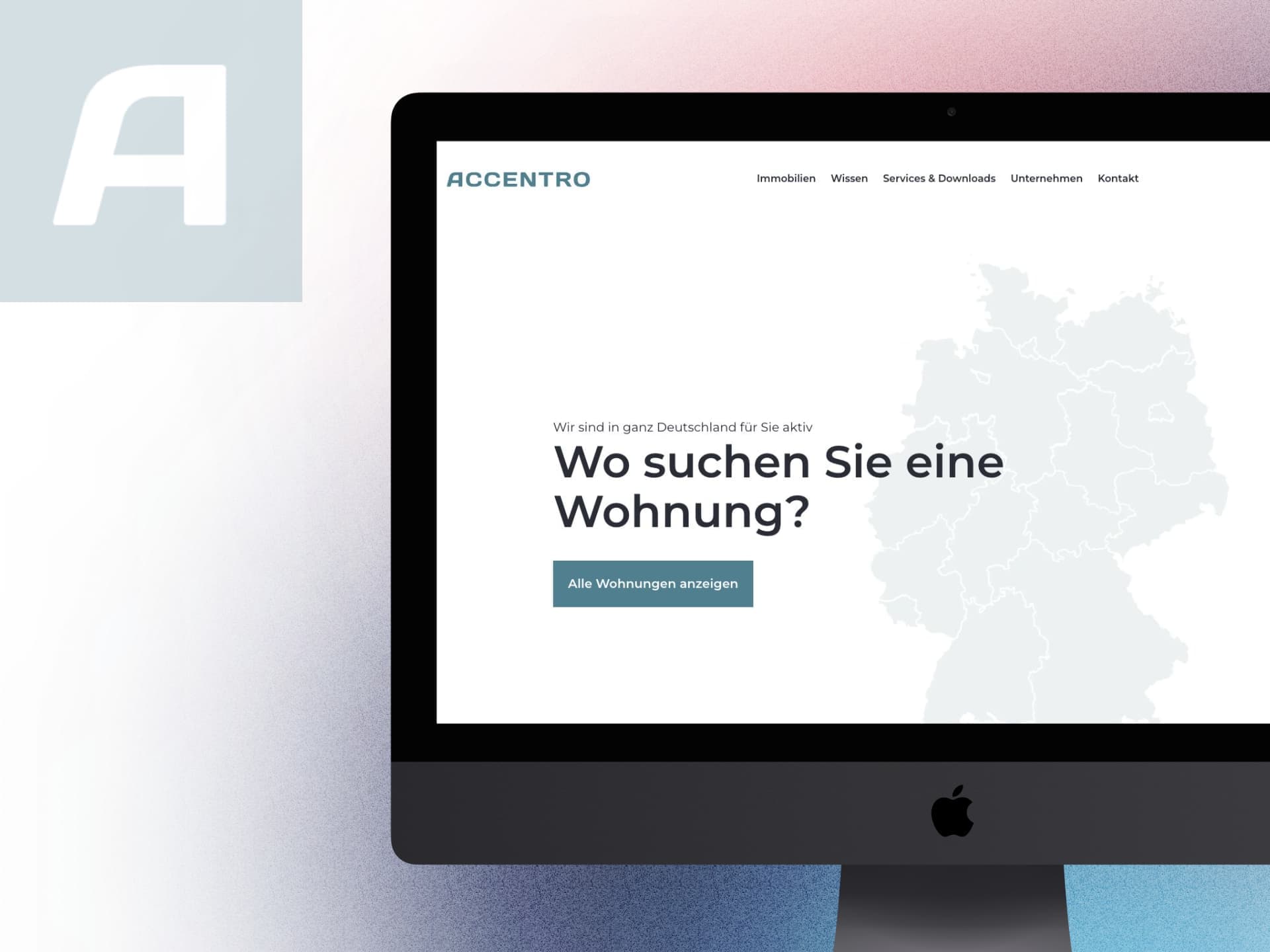Accentro Immobilienportal Mockup